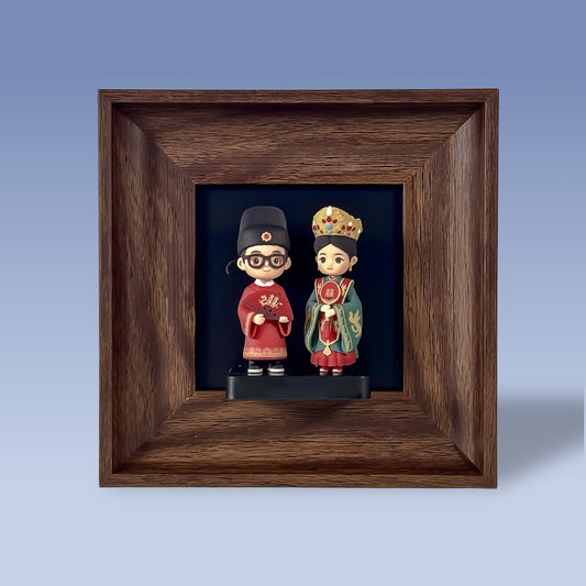 Custom Wedding Couple Figures Gift Set